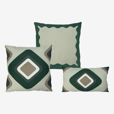 24821 - 2379  - Trio Promocional Paraty - Areia | Bandeira Capa (sem enchimento)